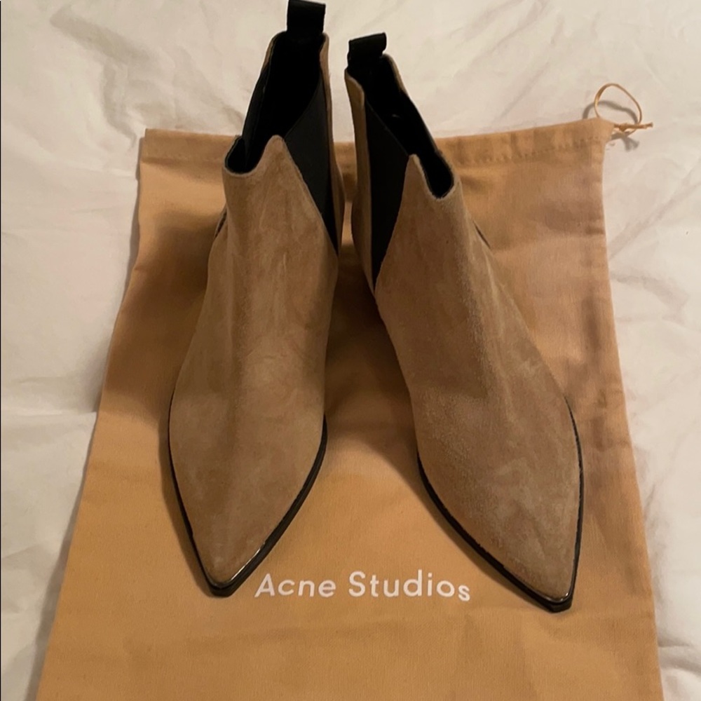 Acne Jensen Boot Beige suede